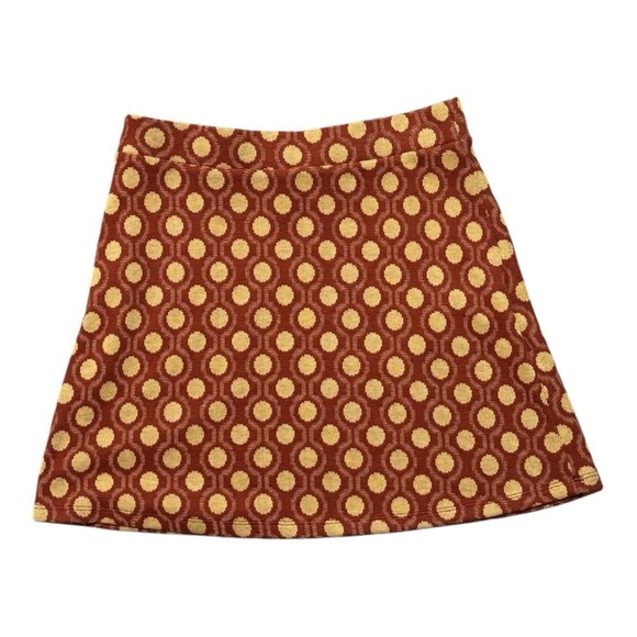 ZARA A Line Mini Skirt Retro 70’s 60’s Circles Geometric S‎ Party Work Festival - Picture 7 of 7
